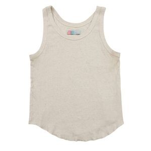 Free People Beach Tank Top Womens Small Beige Ribbed Minimalist Outdoor Coastal